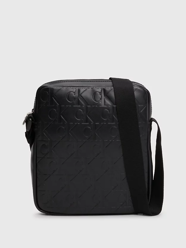Bolsa de ombro estilo repórter com logotipo