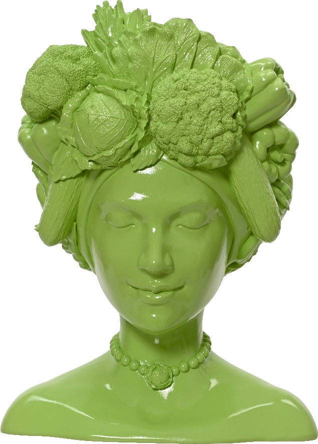 Decoris vaas Kena groen 16,7 x 13,2 x 22,7 cm