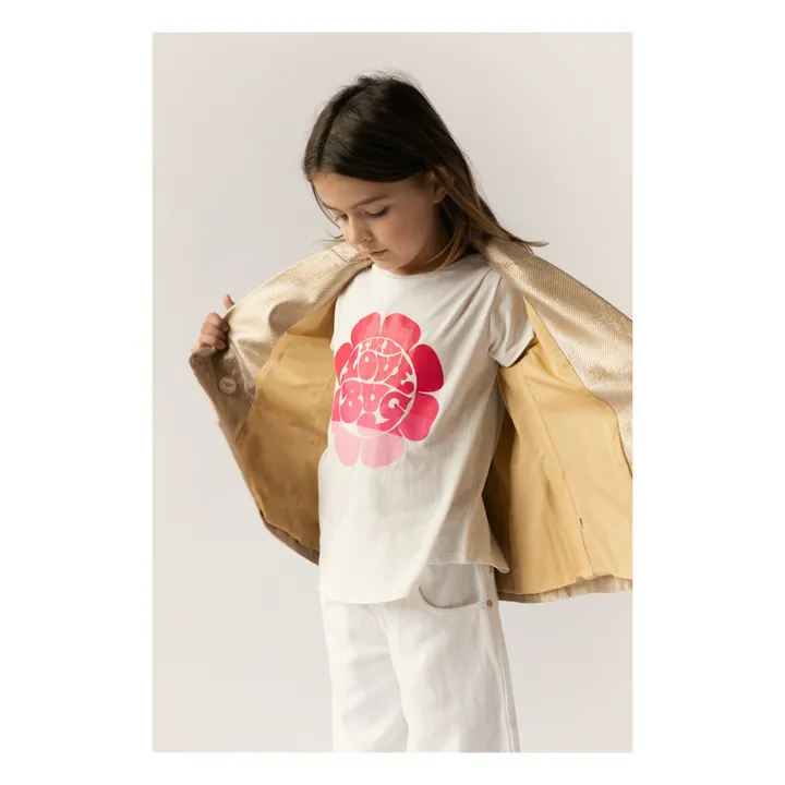 Simple Kids T-Shirt Love Bug | Blanc