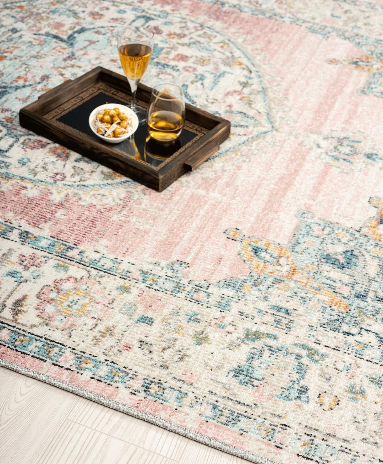 the carpet Palma – Moderner Teppich, Pflegeleicht & Langlebig, Für Wohnzimmer & Schlafzimmer, auch Wetterfest & UV-beständig für Balkon & Terrasse, Rosa, 240 x 340 cm
