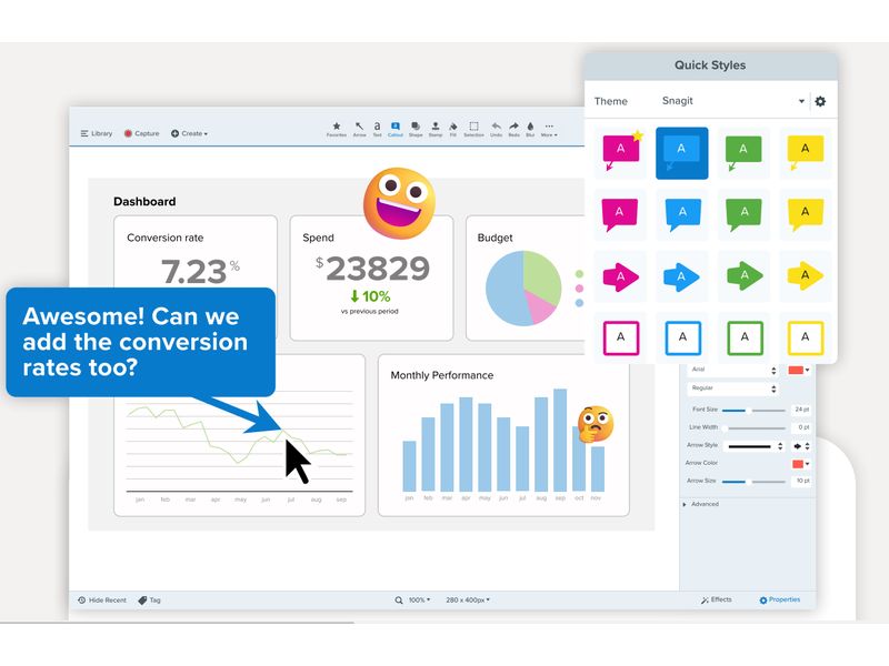 TechSmith Snagit GOV, Business License, Seat Ext., 5-9 User Snagit Business License, Government, Seat Ext