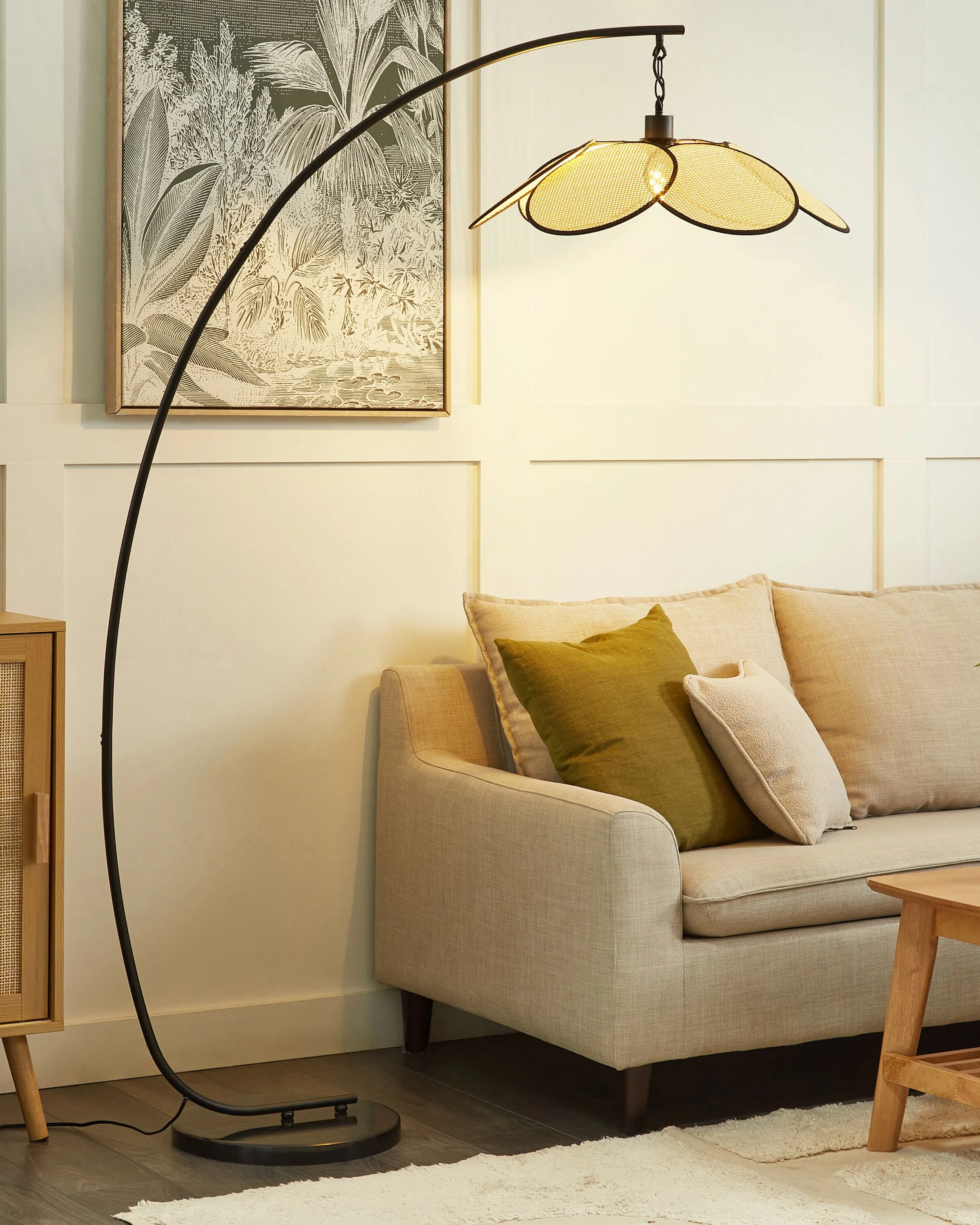 Staande lamp MERRICA Metaal Zwart