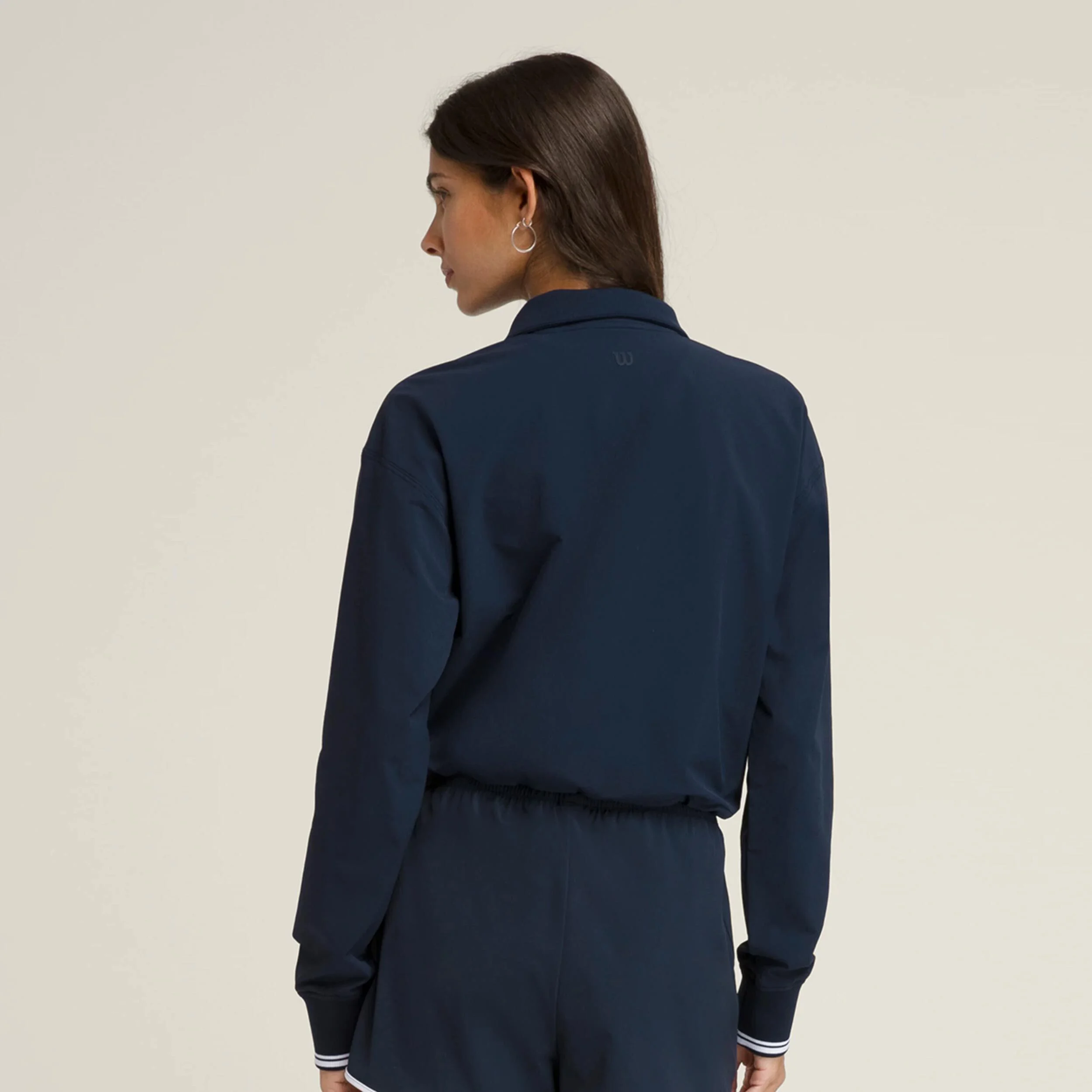 Wilson Davenport Woven Popover Sweat-shirt Femmes - Bleu Foncé