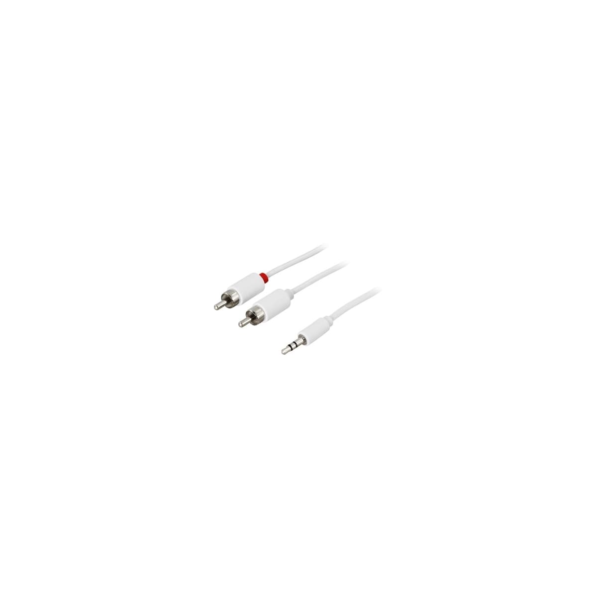Lydkabel, 3,5mm hann - 2xRCA hann, 3m