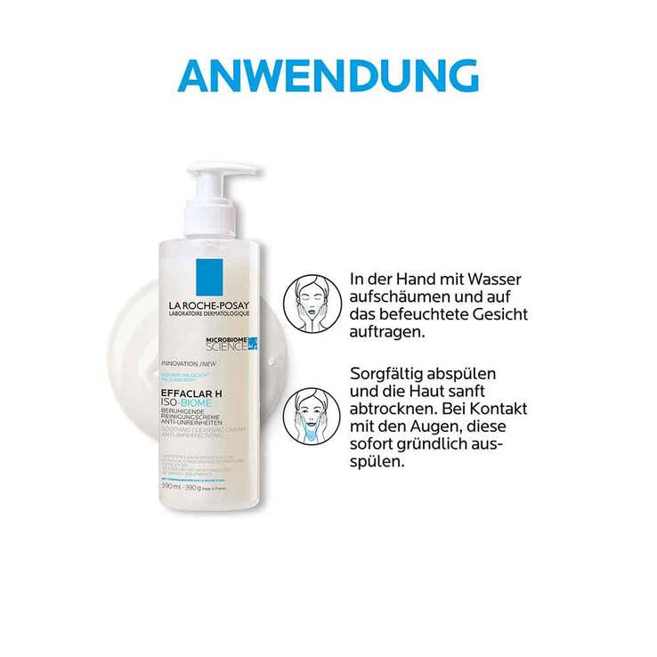 La Roche Posay Effaclar H Iso-Biome Reinigungscreme, 390 ml