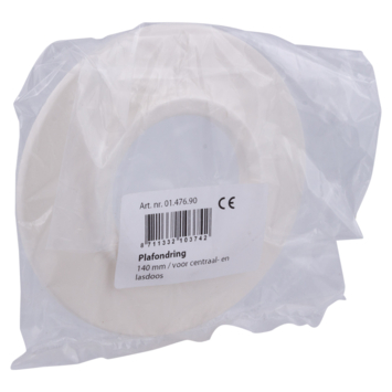 Handson Plafondring 138 mm Gat 60 mm Wit