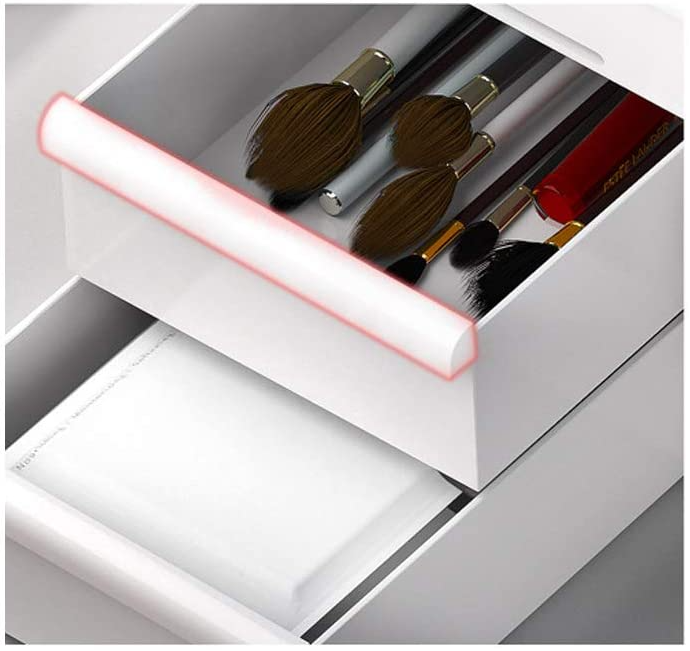 (280x125x175mm) Acryl Beauty Make Up Organizer Aufbewahrungsbox 9 Fächer - Weiss