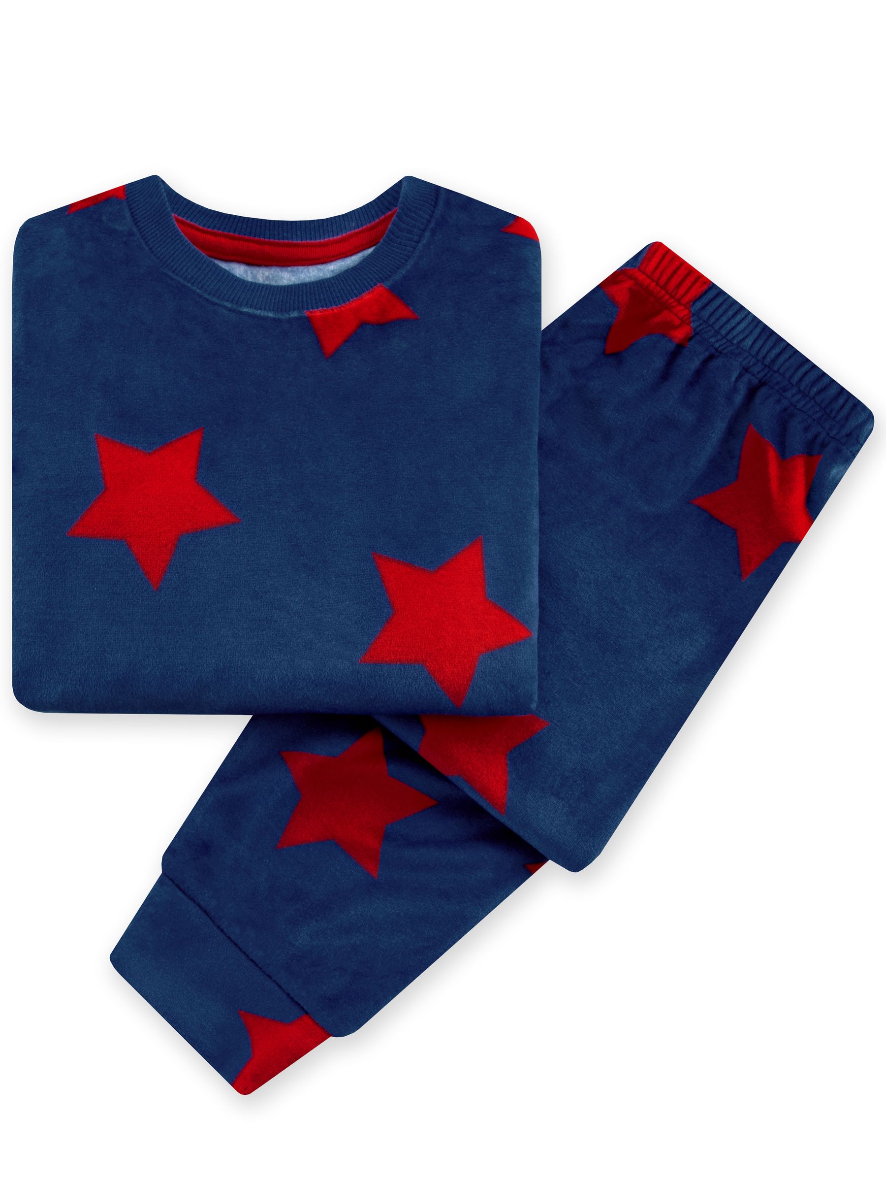 Harry Bear Stars Long Sleeve Fleece Pyjamas