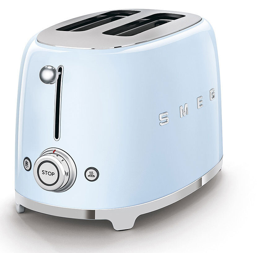 SMEG Toaster 2-Schlitz KOMPAKT Pastellblau