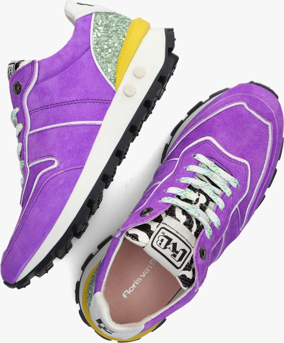 FLORIS VAN BOMMEL paarse floris van bommel lage sneakers sfw-10115