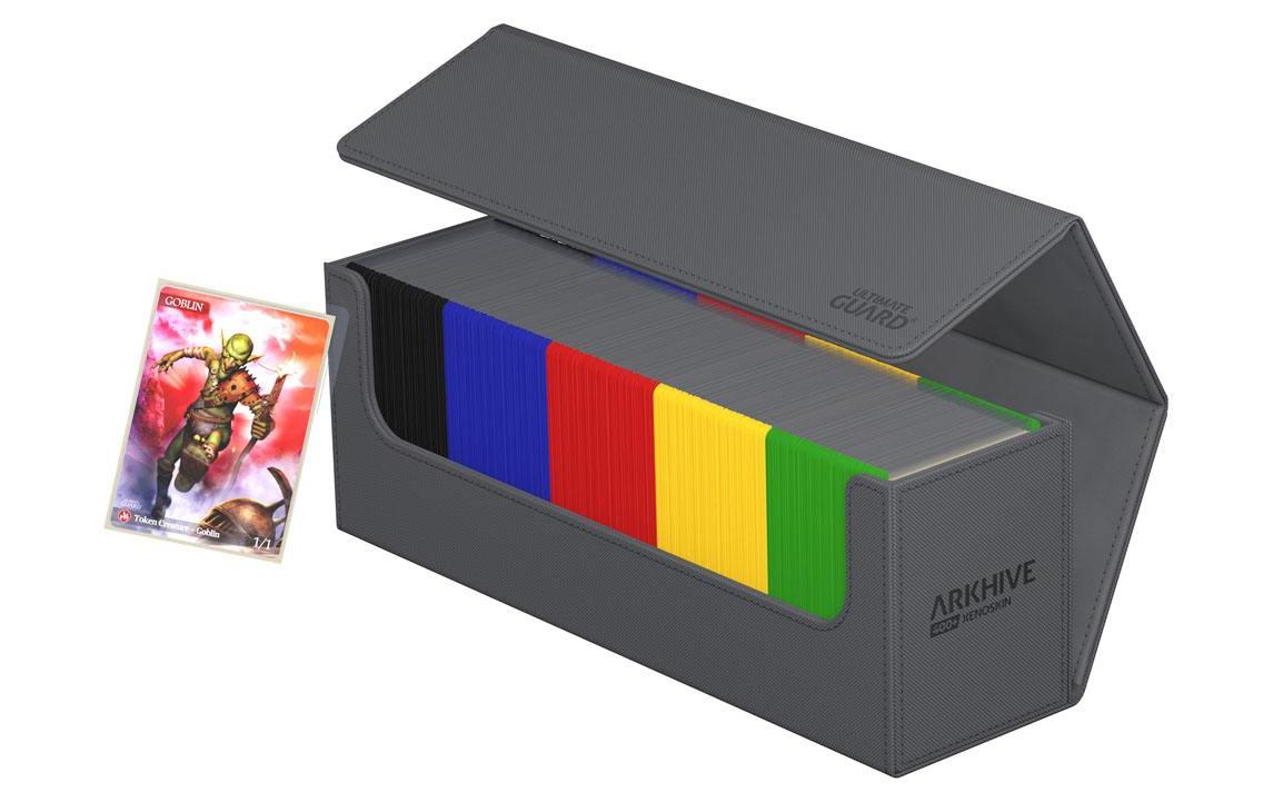 Kartenbox XenoSkin Arkhive Monocolor 400+ GrauHochwertige Box für Sammelkarten in Standardgrösse