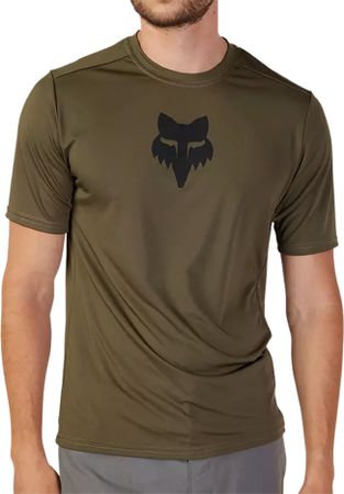 FLEXAIR Herren-Kurzarmshirt  olive green  XL