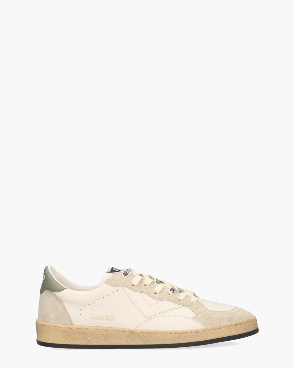 4B12 Play.New Wit/Beige Herensneakers