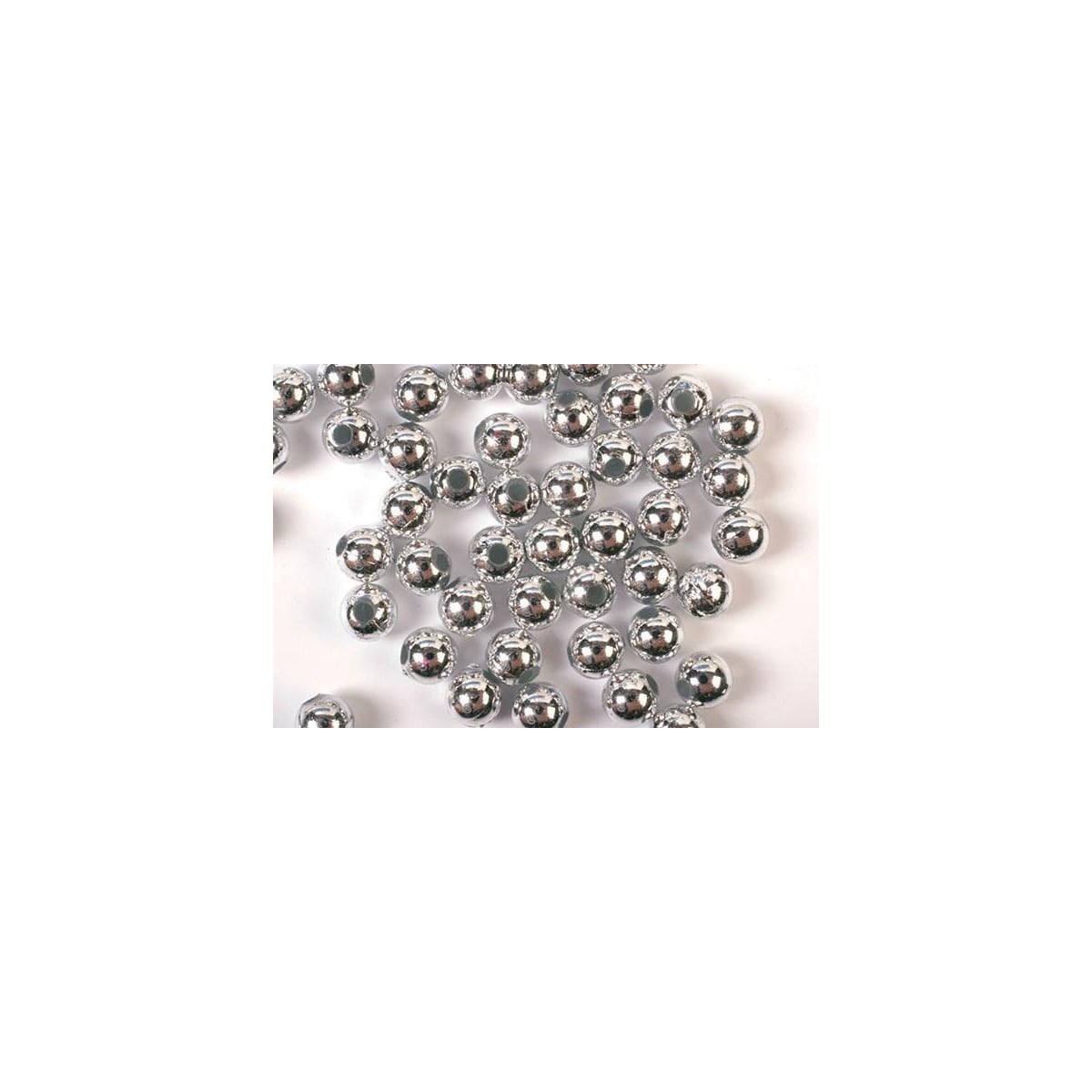 Plastpärlor 3mm 500g, Silver