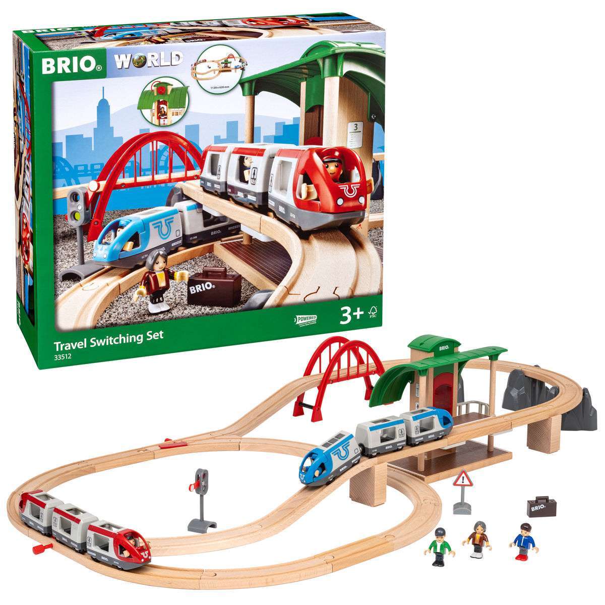 BRIO Spiel Großes Bahn Reisezug Set