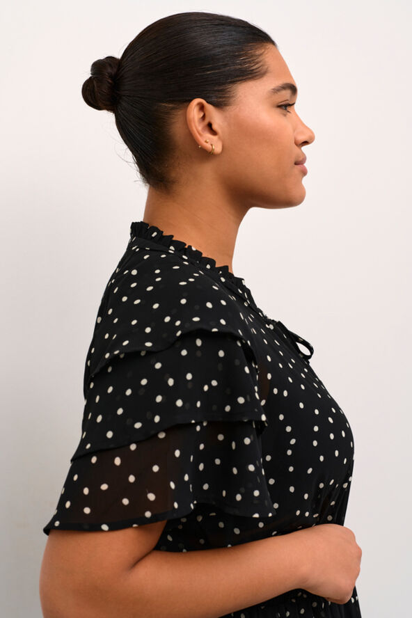 Kaffe Curve KCsallie Blouse Black/white dot