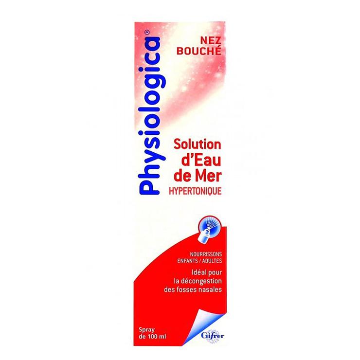 Physiologica solution eau de mer hypertonique spray 100ml