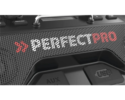 PerfecPro ROCKTAGON bouwplaatsradio met DAB+ en FM, Bluetooth, AUX-ingang en USB-ingang, OCT-18V