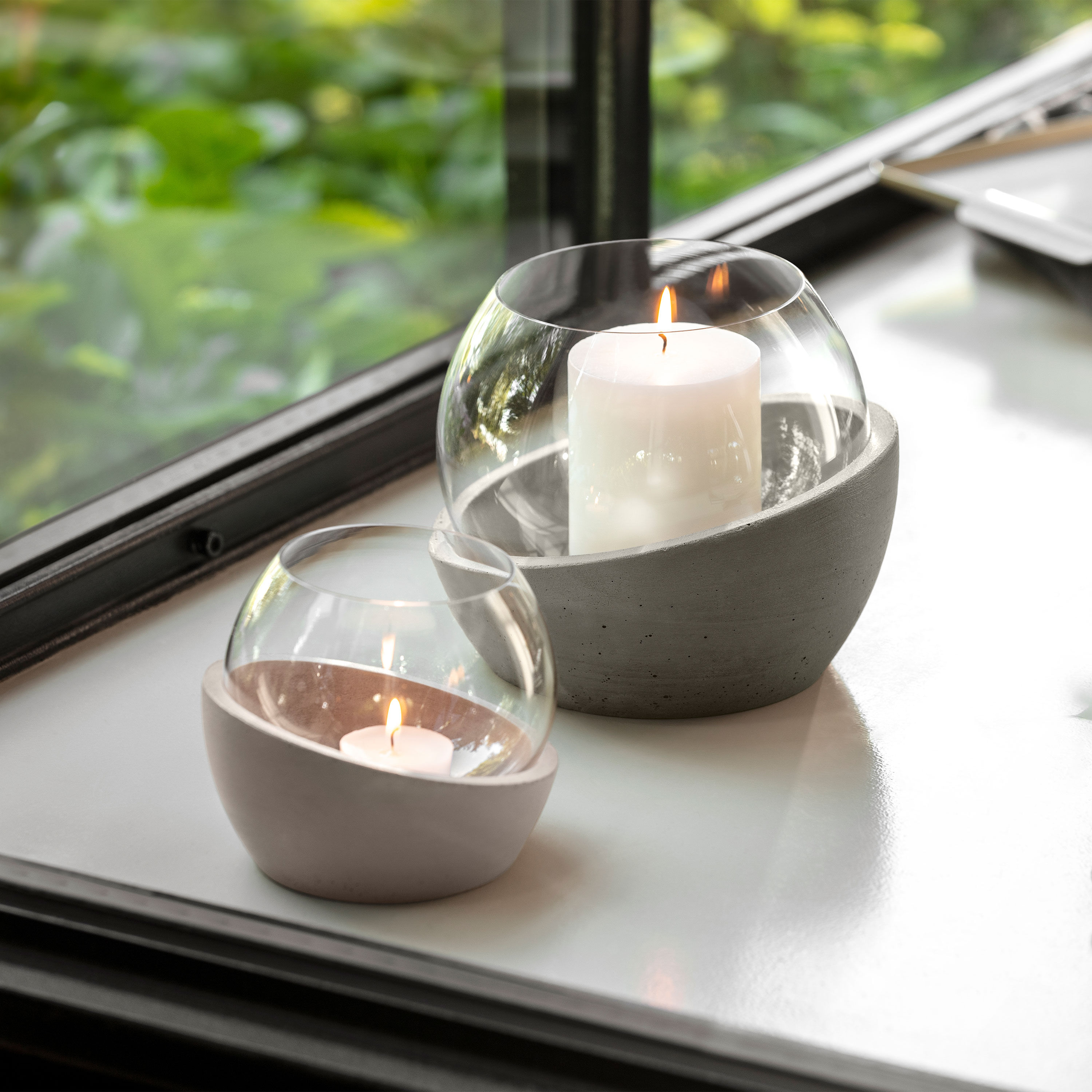NewMoon Hurricane lamp Clear, 6.8'' x 5.8''