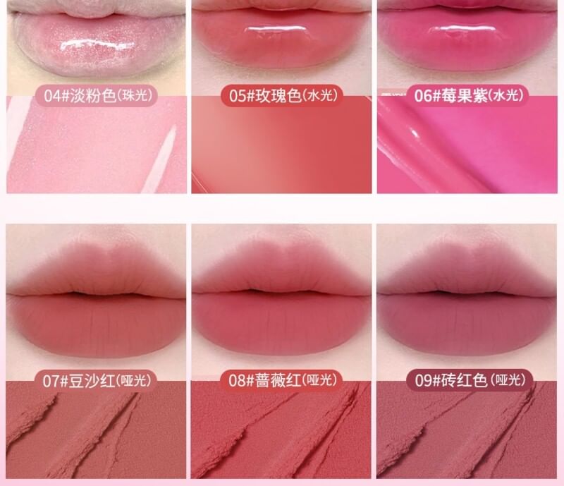 GELLA'S - Dualeffect Lip & Cheek Blush Palette - S02#Rose