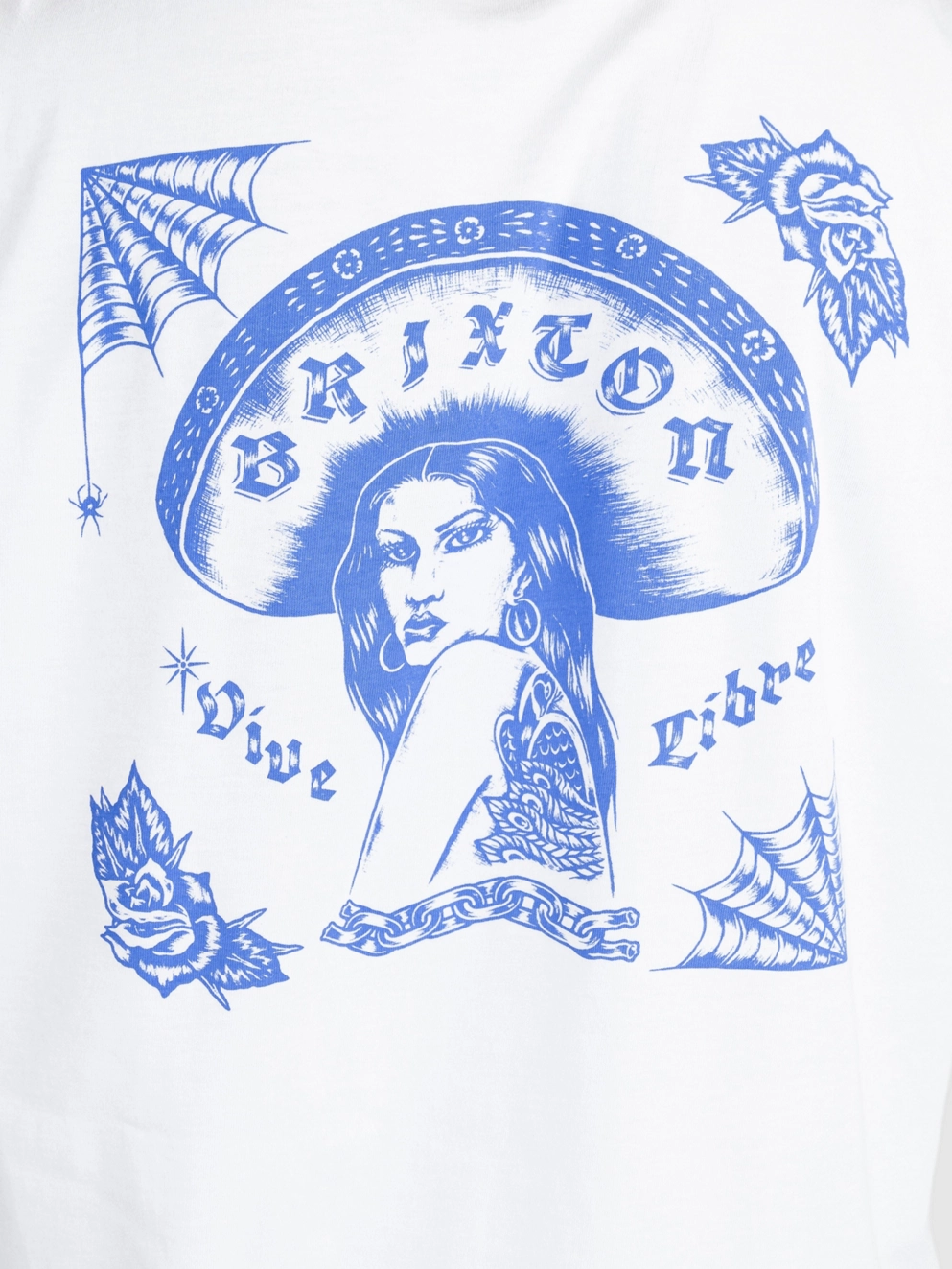 Brixton Vive Libre Standard T-Shirt white