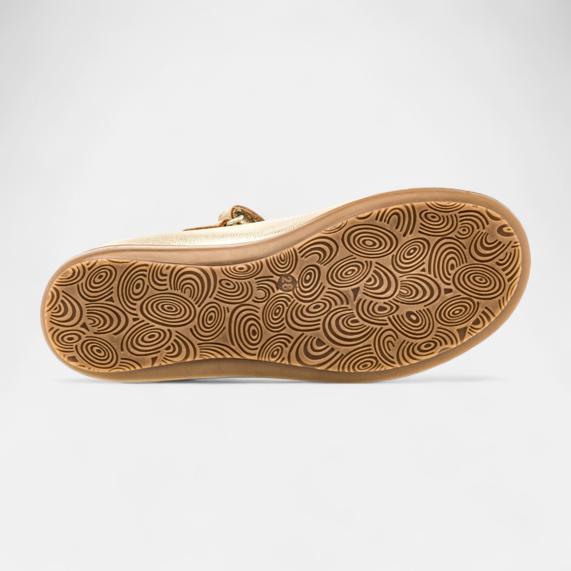 Babies Fille en cuir or