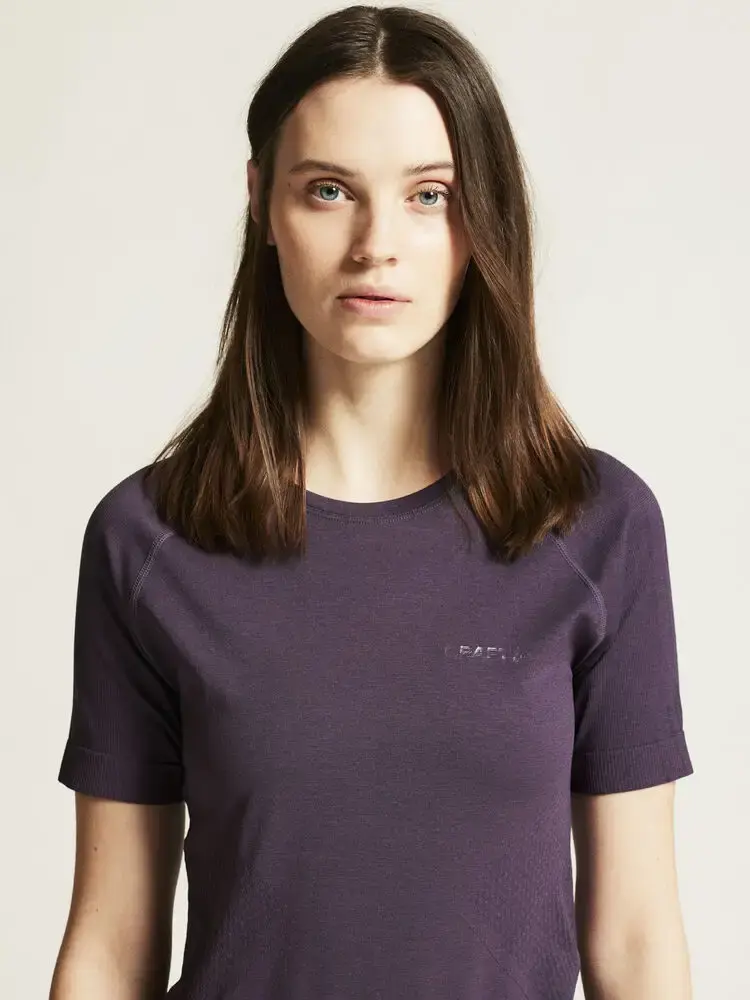 Craft CORE Dry Active Comfort Hardloopshirt Korte Mouwen Paars Dames