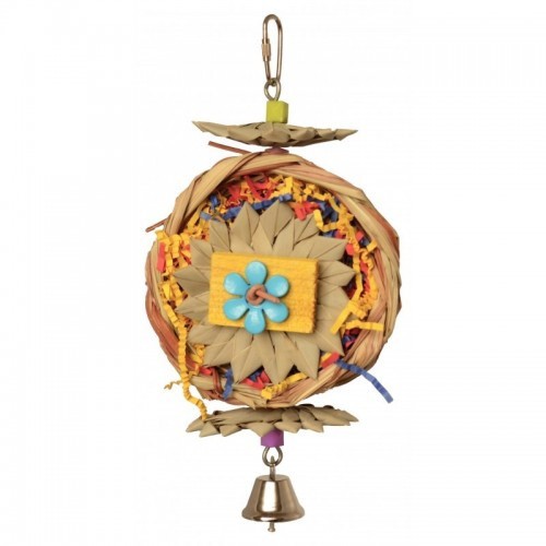 Brinquedo para papagaio Forager, marrom
