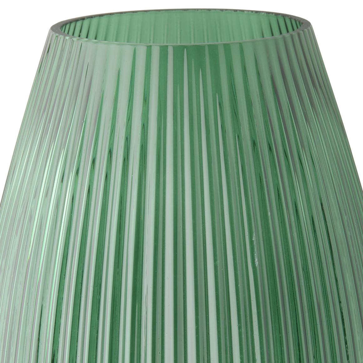 My Home Große Vase in geriffelter Optik grün