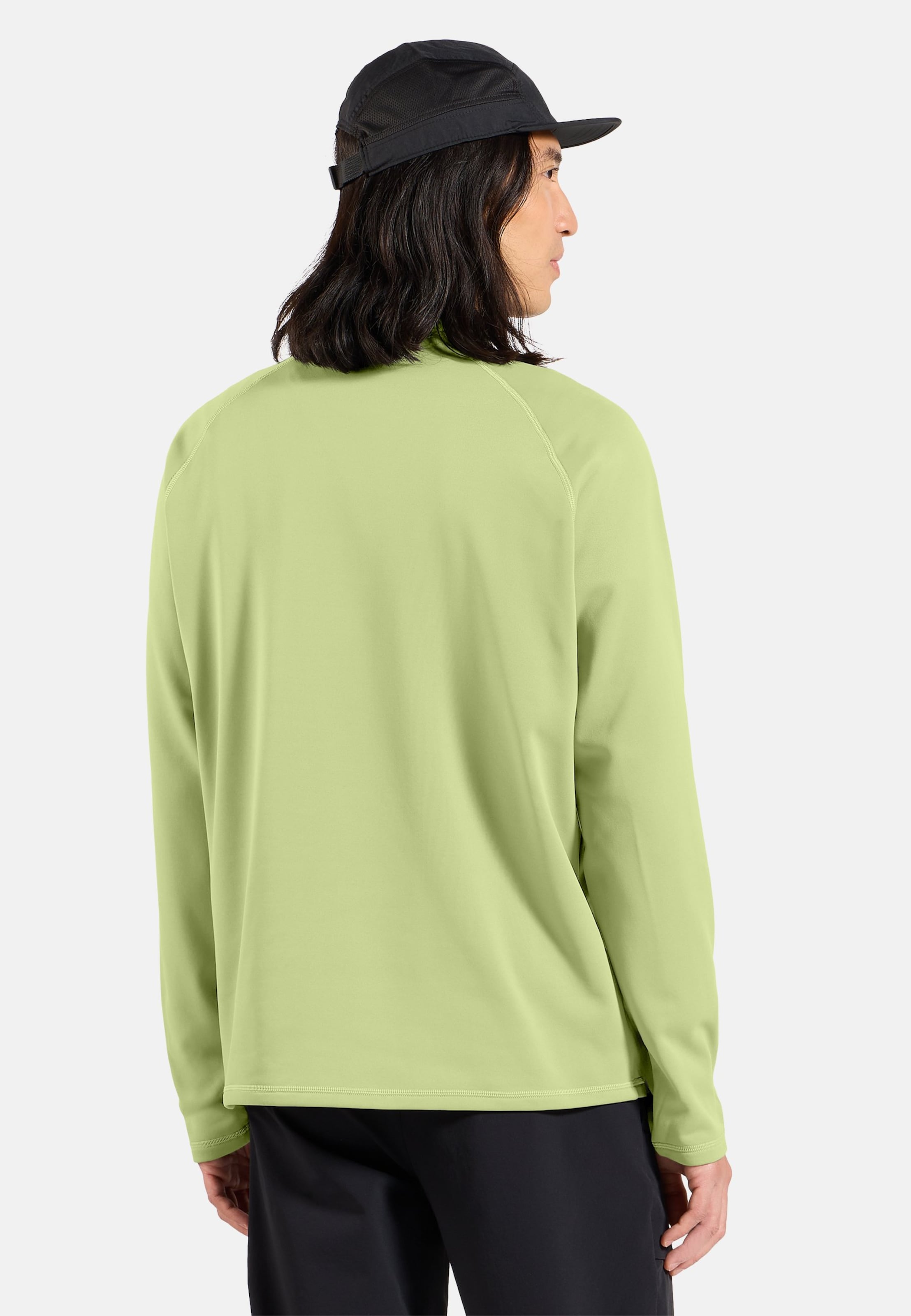 Besso Mid Layer mit Halbreissverschluss in shadow lime