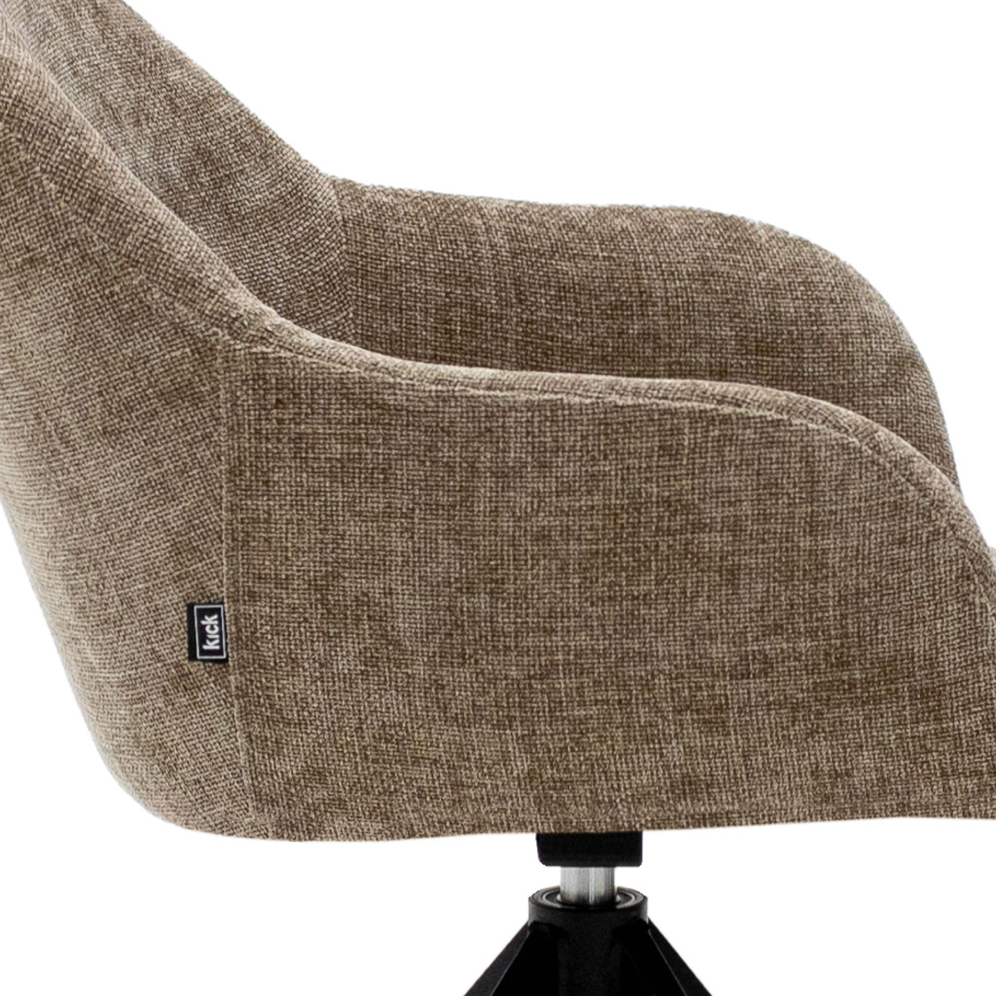 Kick draaistoel Matt - taupe