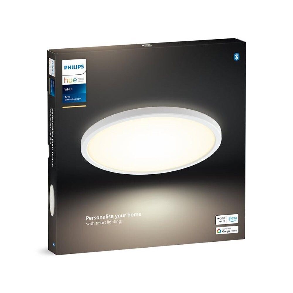 Philips hue TENTO Wand- / Deckenleuchte - Weiss / B: 30.0 cm x H: 2.5 cm