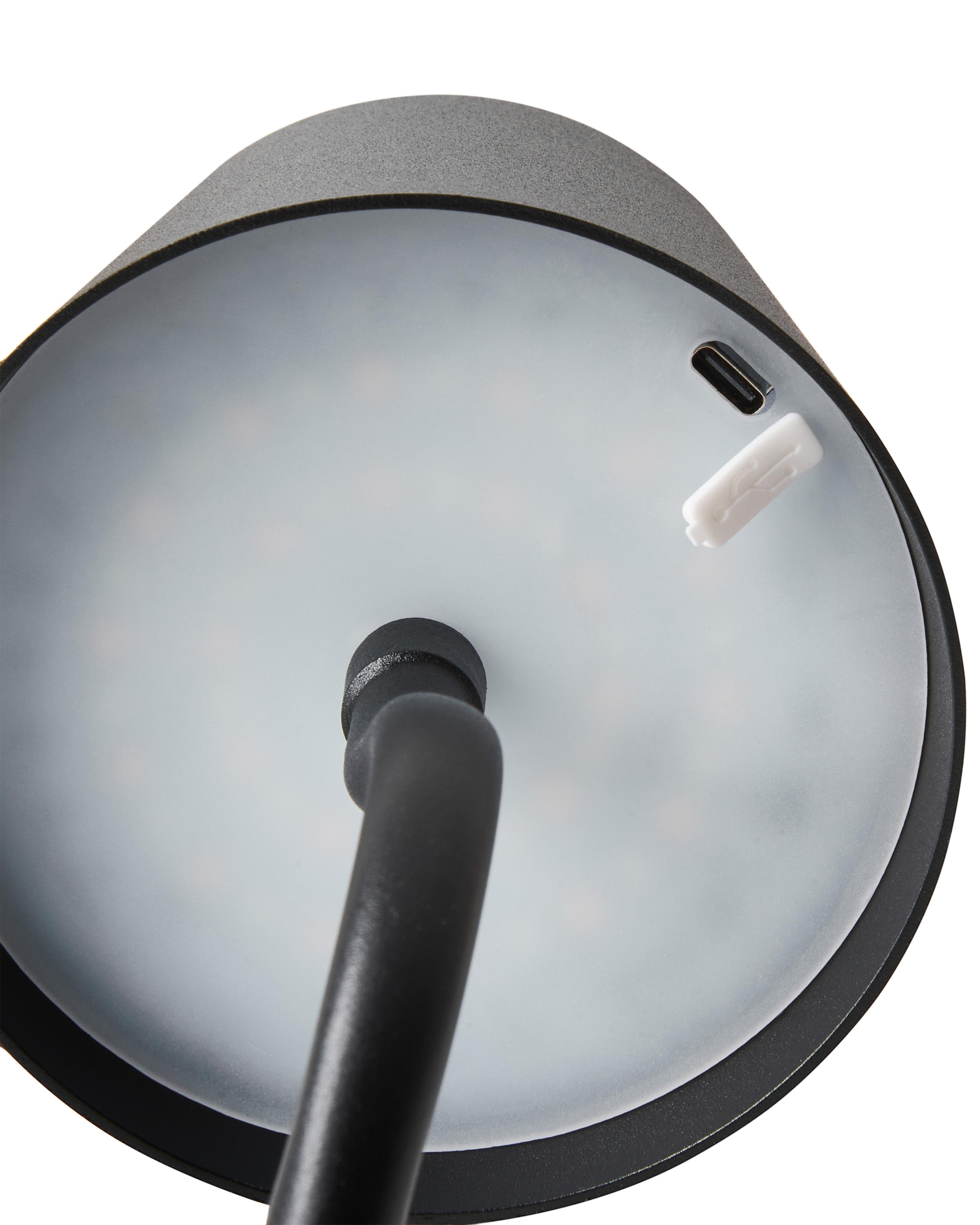 LED draadloze tafellamp VOUGA met dimmer Metaal Zwart