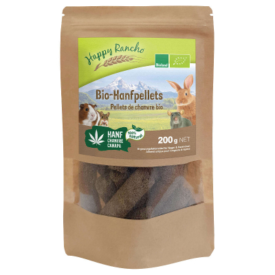Happy Rancho Bio Hanfsamenpellets für Nager & Kaninchen 200g