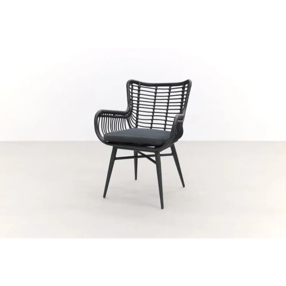 Garden Impressions Edison 148 cm. - ronde tuinset / Jasmine black