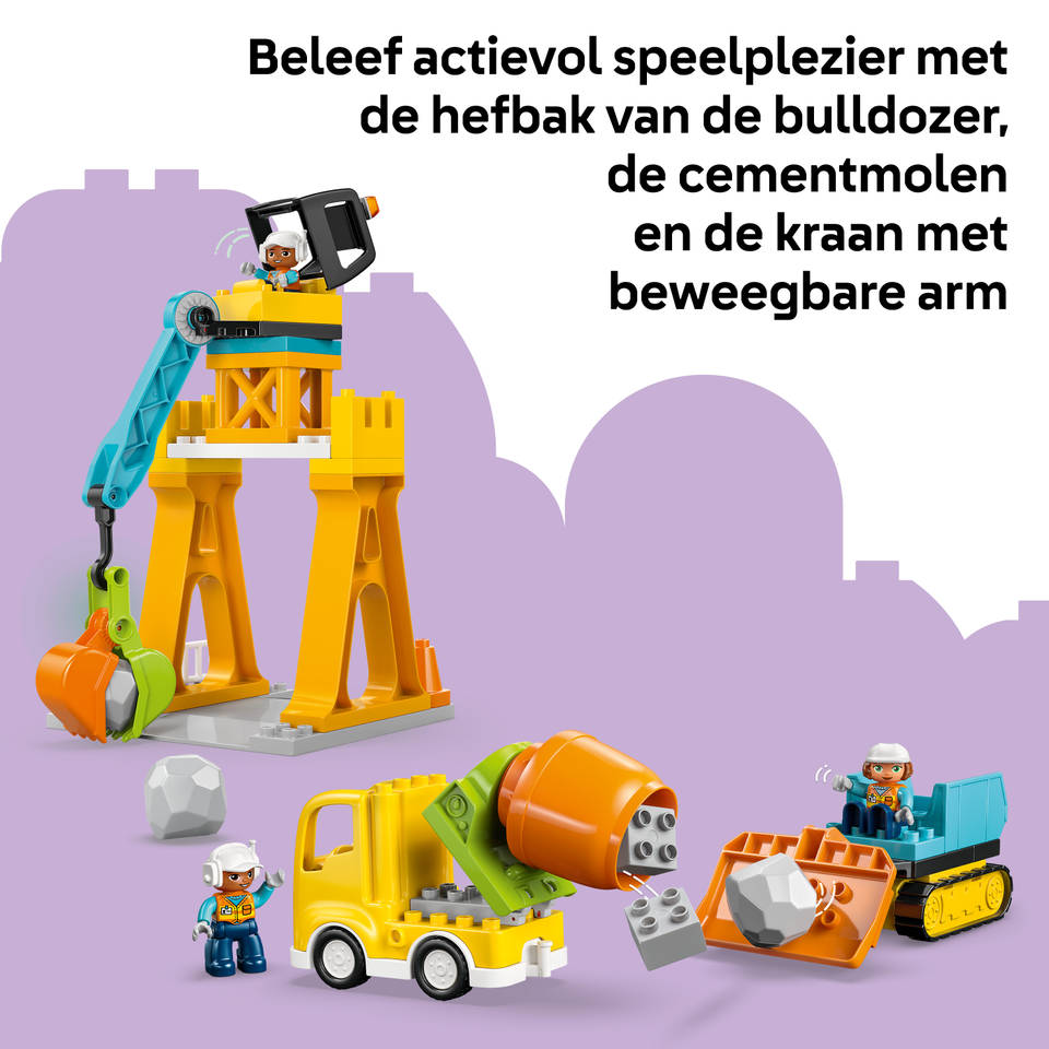 LEGO DUPLO 3-in-1 bouwplaats en voertuigen 10476