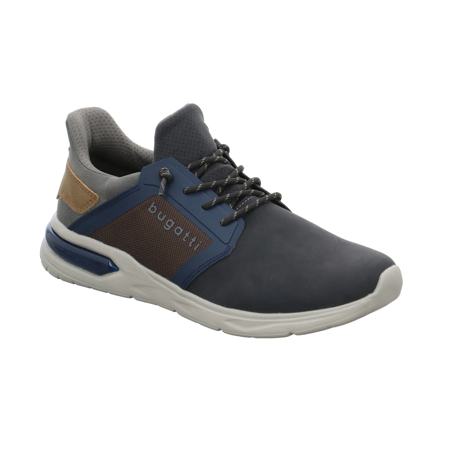 BUGATTI SHOES Halbschuhe Sneaker Stoff Blau Textil