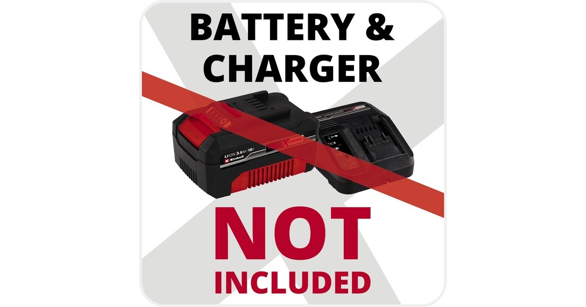 EINHELLAccu Kooimesmaaier GE-HM 18/38 Li-Solo kooimaaier  (Rood/zwart, Accu en oplader niet inbegrepen)