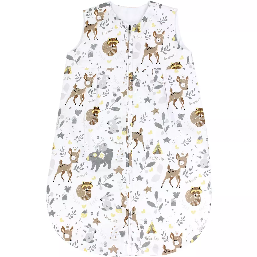 TupTam Baby Sommer Schlafsack Ärmellos Unwattiert braungrau