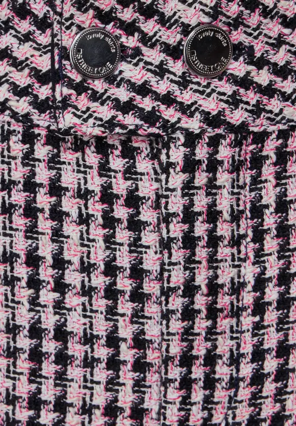 Minirock in Bouclé - deep blue