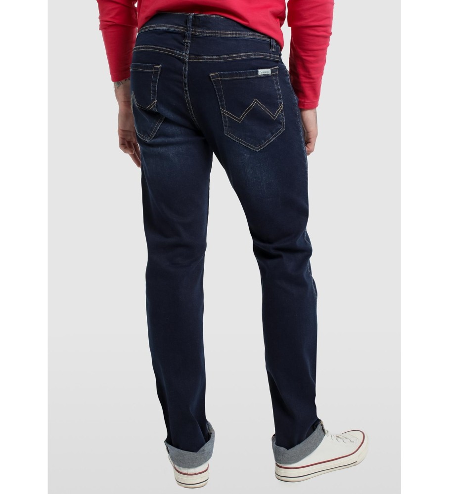 Calça Jeans Slim Six Valves 116616 Azul Marinho