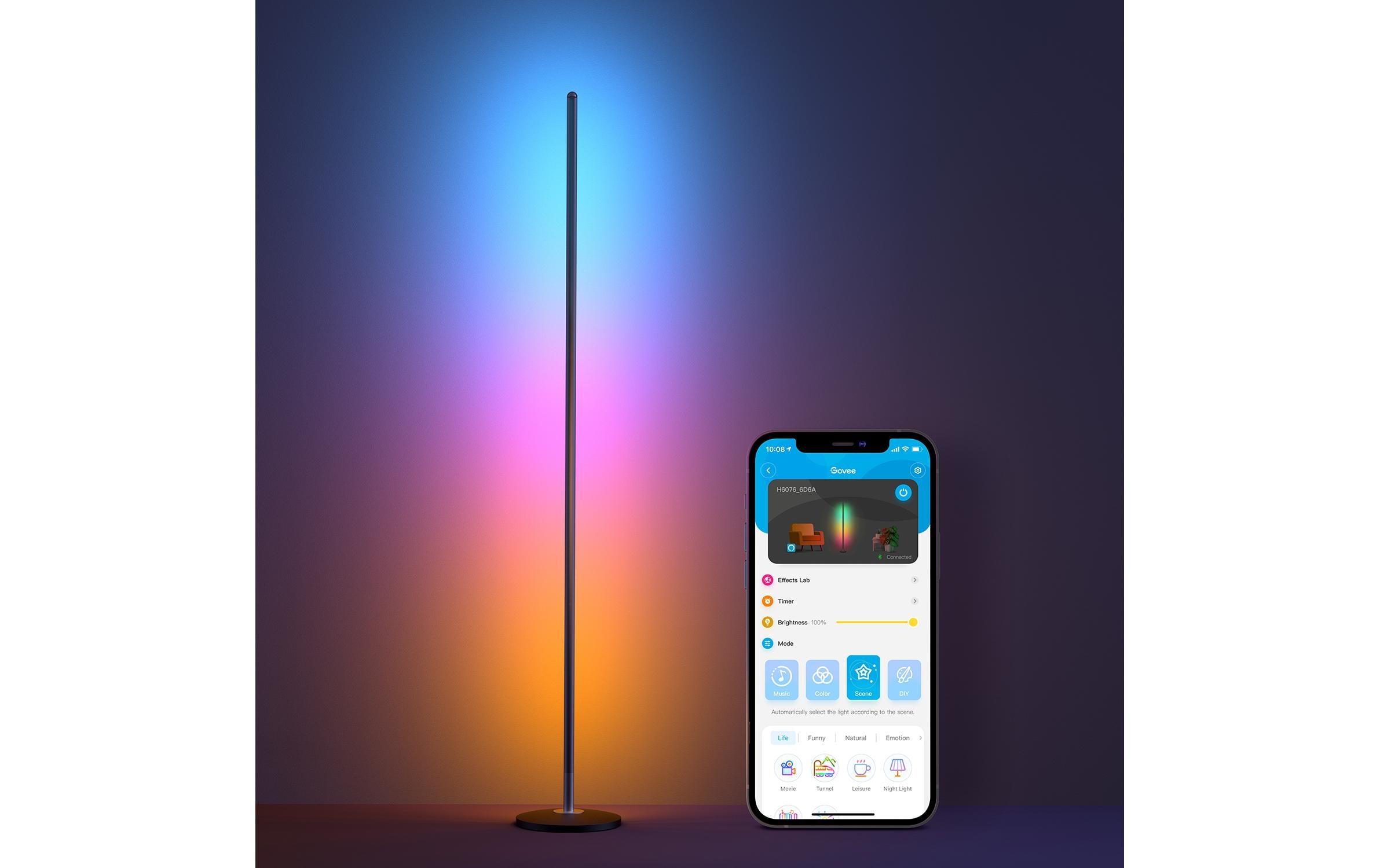 Stehleuchte Smart Corner, RGBICW<br>Eckstehlampe