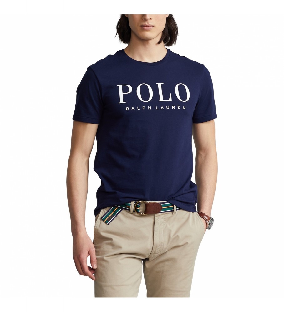 Camiseta Ralph Lauren Navy Custom Fit Knit