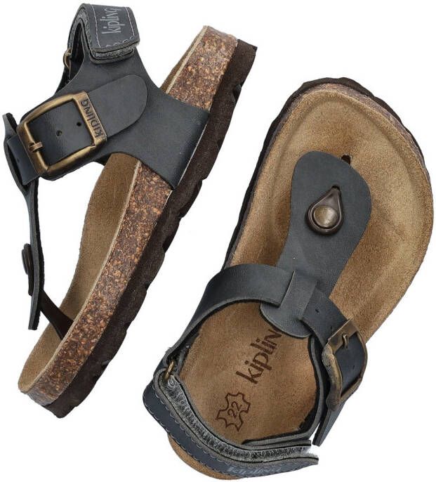 Kipling Juan 3 sandalen grijs Imitatieleer Effen 32