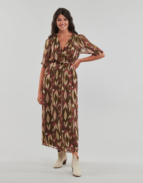 Only - ONLPAM LIFE 2/4 MIDI DRESS PTM - Marron