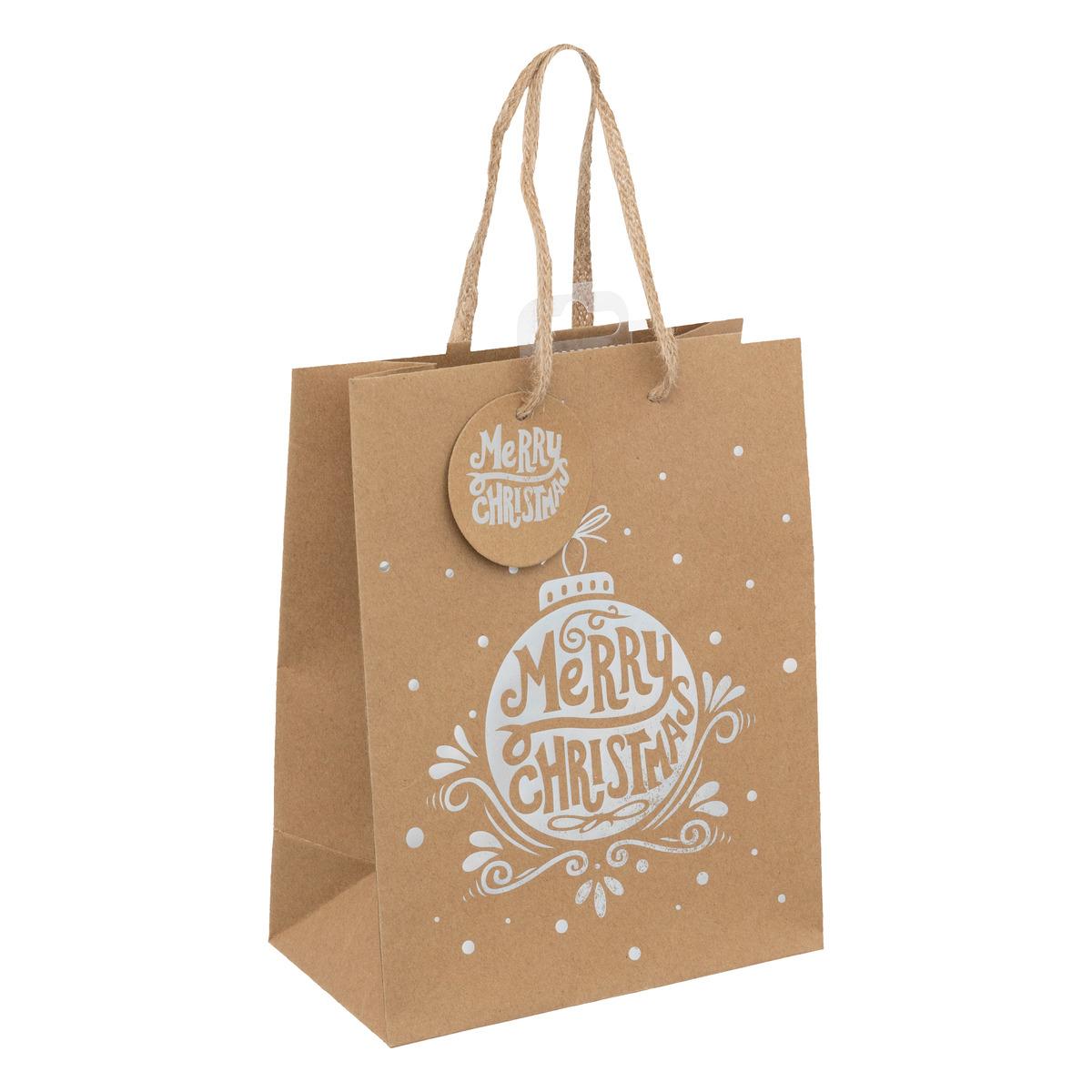 SAC CADEAU KRAFT HOLOGRAPHIQUE D.18X10X23CM