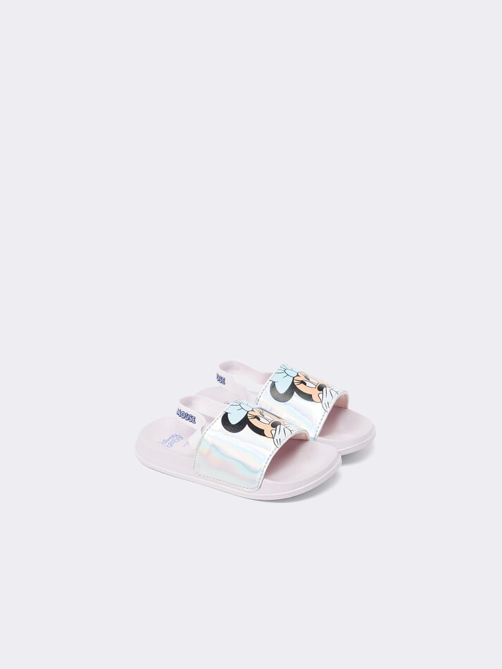 Chinelo de banho iridescente da Minnie Mouse ©DS - Malva
