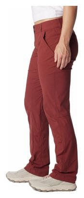 Pantalon de Randonnée Femme Columbia Saturday Trail Rouge