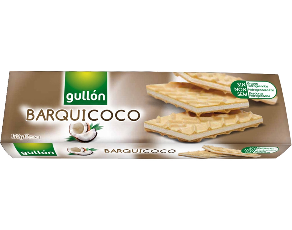 BOLACHA GULLON WAFER BARQUICOCO 150G