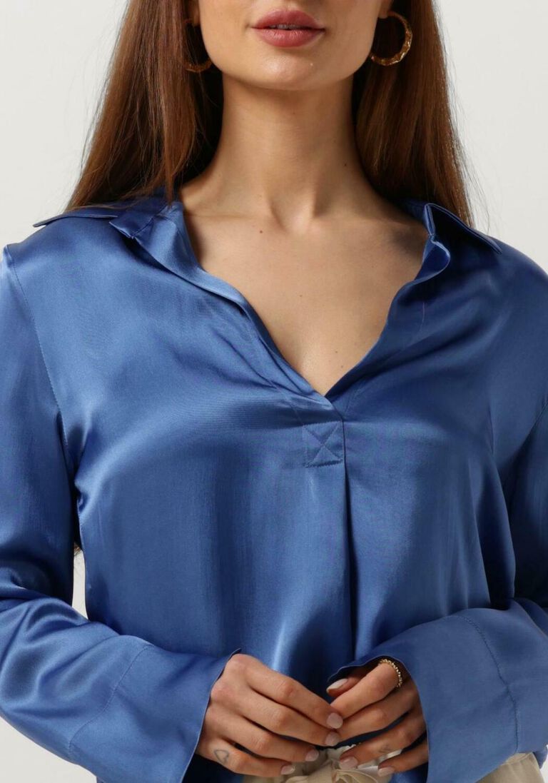 SEMICOUTURE blauwe semicouture blouse timotha